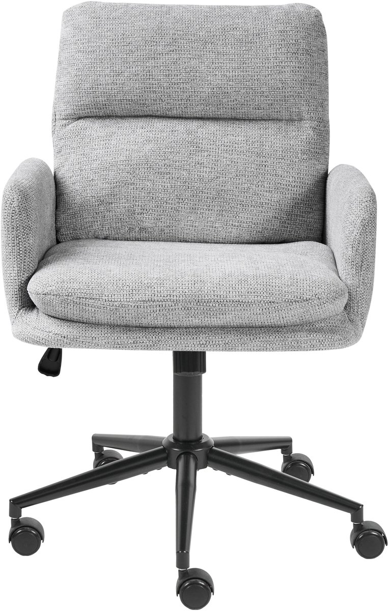 CONSTANTIA - Bureaustoel - Lichtgrijs - Polyester