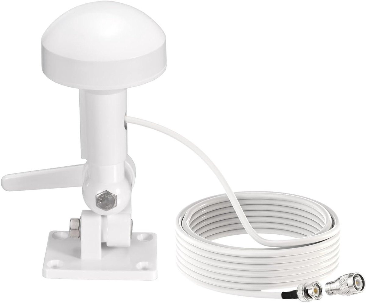 Externe GPS Antenne - Navigatie Antenne - Boot Navigatie - 5 Meter Kabel - BNC Connector - Zwart