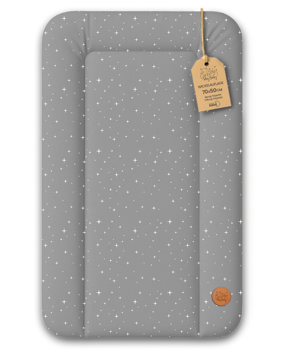 Verschoonmat Waterdicht Afwasbaar Baby 70x50 cm - Voor Verschoningsmeubel Verschoningselement Commode Wasmachine Zachte Hygiënische Mat Makkelijk Schoon Te Maken Oeko-Tex Galaxie B