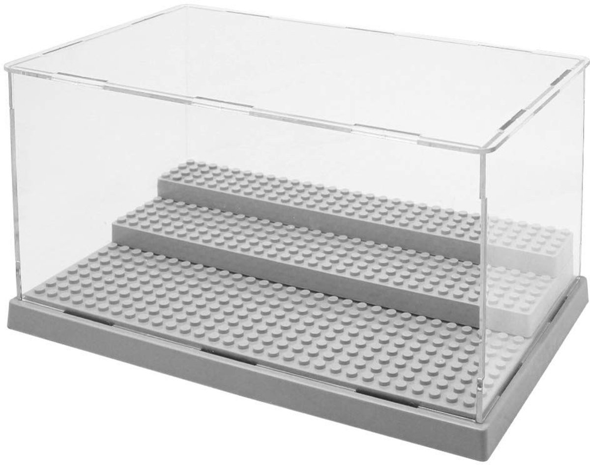 Dailygoods- Display Case Acryl - Stofdicht Vitrine - 3 Laags Showcase - Collectables - Modelbouw - Eenvoudig te Monteren - Vitrinekast
