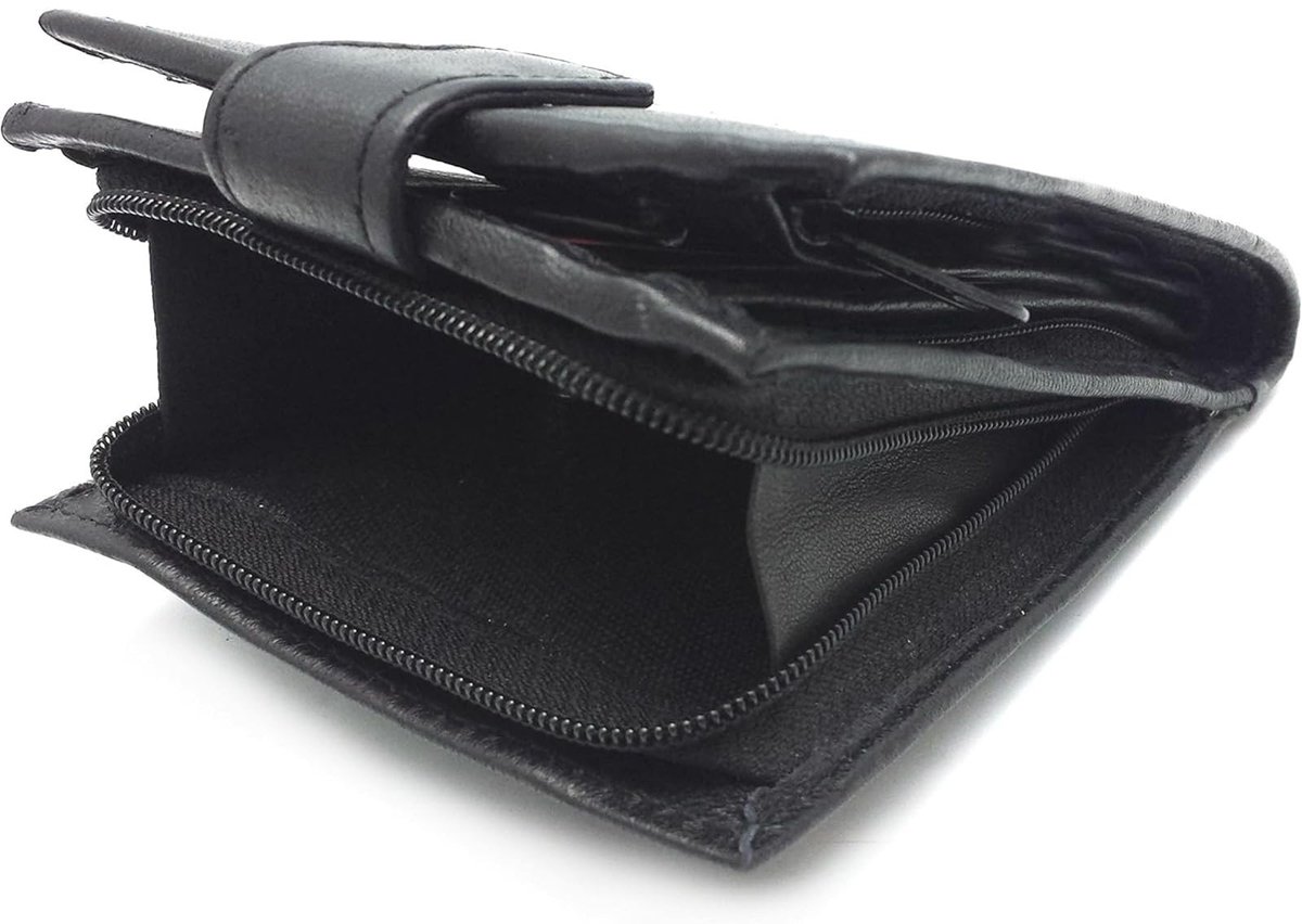Dailygoods- Portemonnee Heren - Zachte Leren Portemonnee - RFID-blokkering - Kaartsleuven - ID-venster - Muntvak - Modern Ontwerp