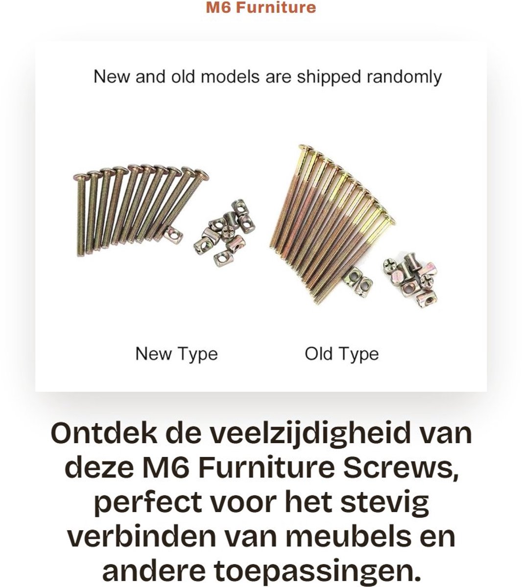 Dailygoods- Meubelschroef 40 mm - 10 Stuks - Koolstofstaal/Zink - Pozidrive - Houtverbinding - Duurzaam/roestbestendig - Meubelmateriaal