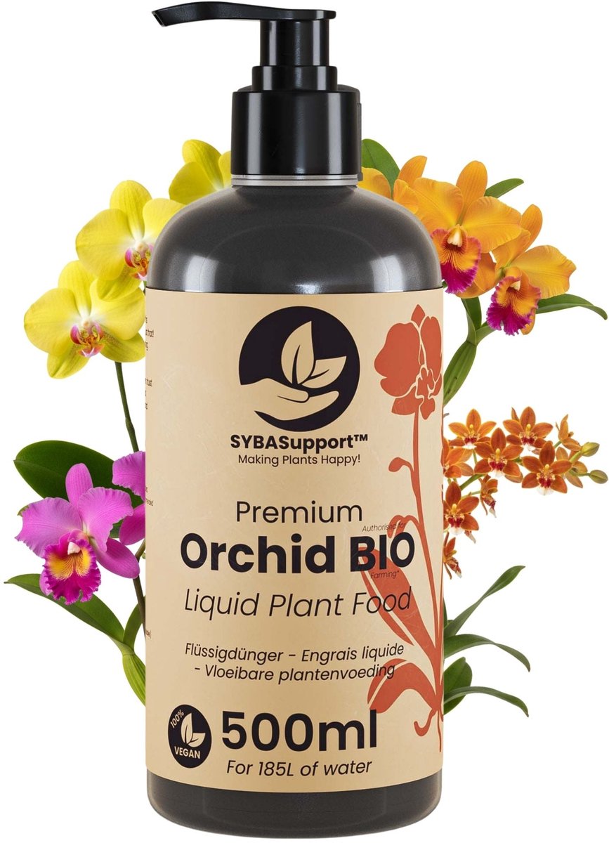 SYBASupport - Orchideeën Voeding 500ml - Vloeibare Orchideeënmest incl. Doseerpomp