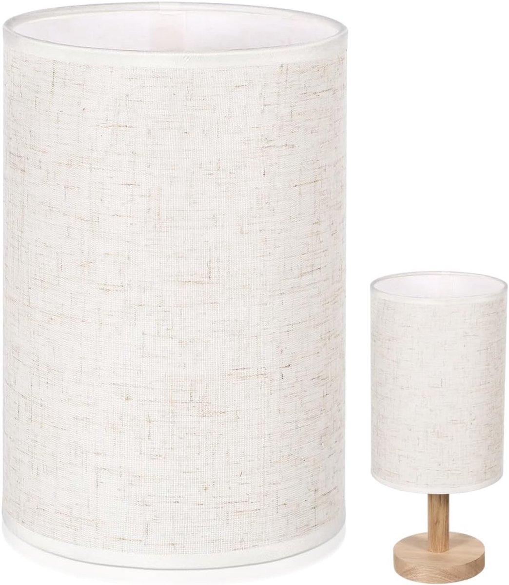 Ronde linnen lampenkap voor tafellamp, kroonluchter en bureaulamp - Stijlvolle en moderne lichtbedekking voor elke kamer