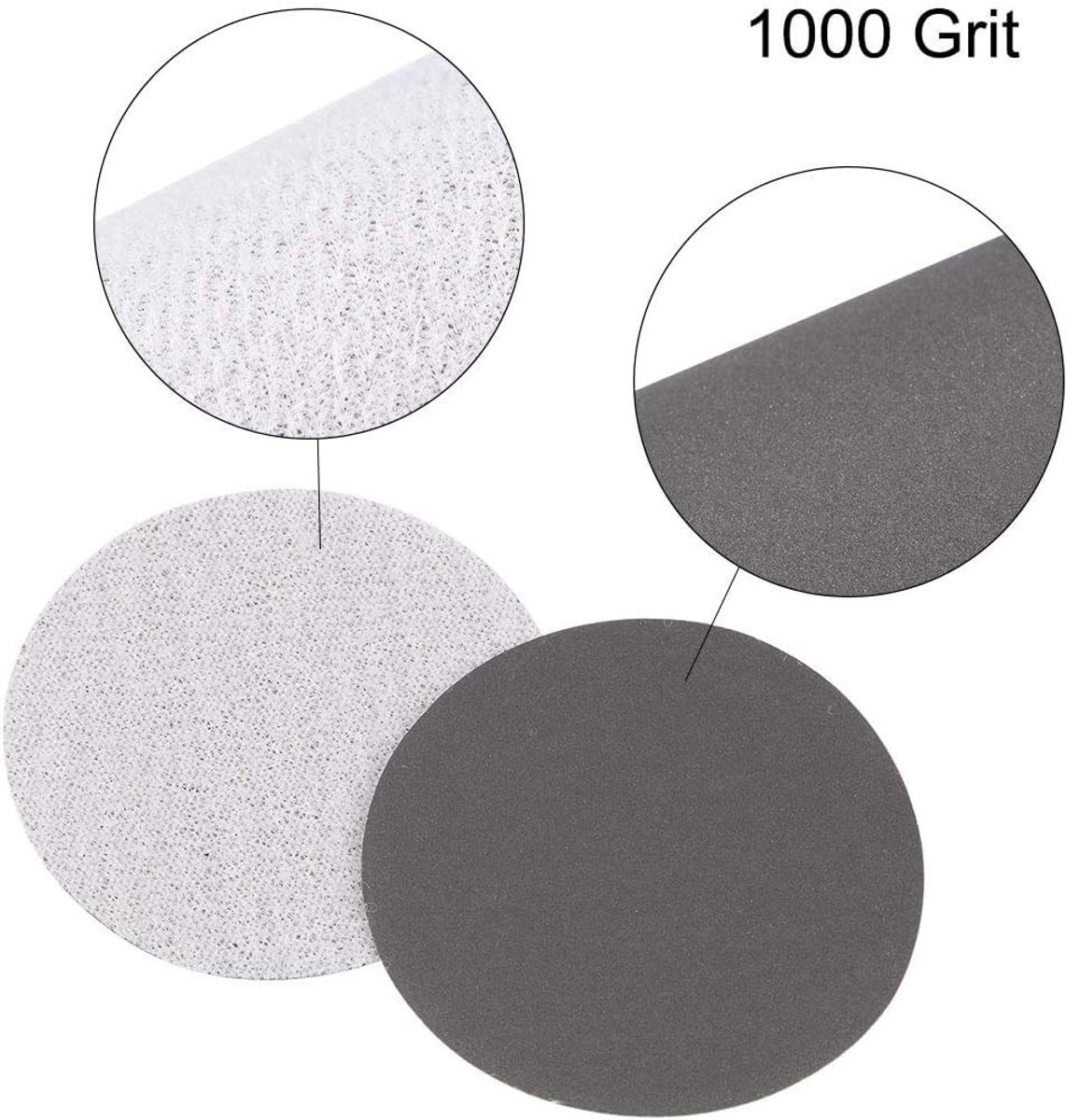 2 inch siliconen carbide schuurpapier voor nat en droog schuren - 1000 grit, 30 stuks, ideaal voor houtbewerking en metaalbewerking