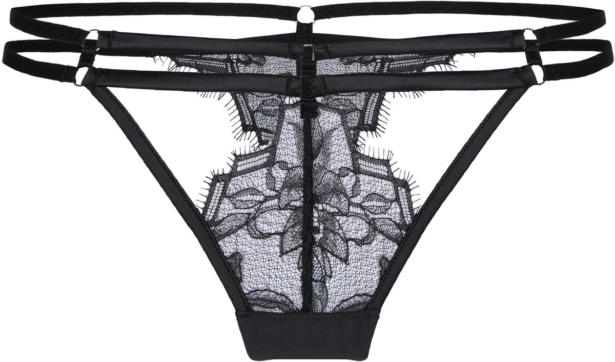 Hunkemöller Highleg Thong Bea Zwart
