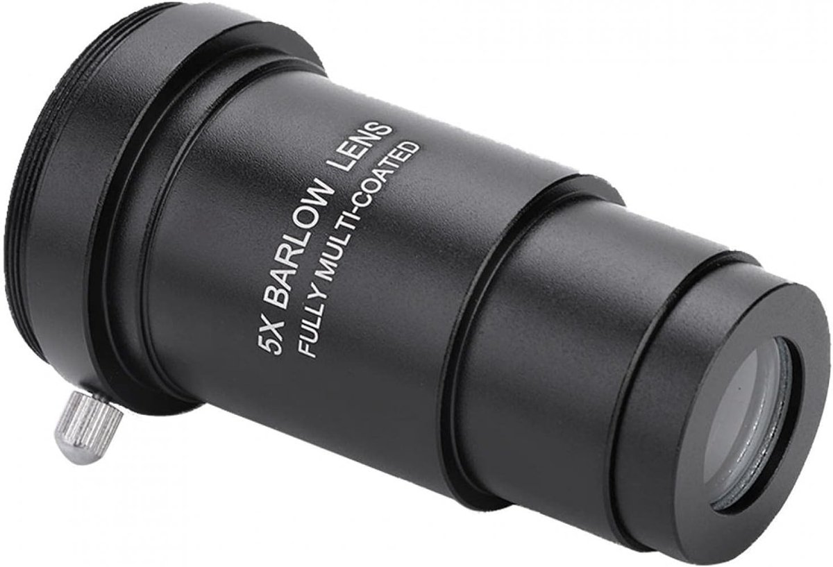 5X Barlow Lens 1.25 Inch - Aluminium Telescopische Accessoires voor Verbeterde Beeldkwaliteit en Multi-Coated Oculairs