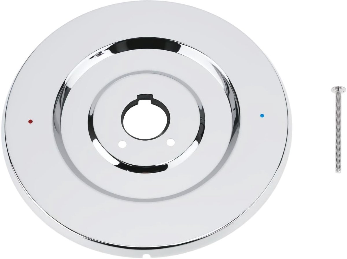 Dailygoods - Chromen Rozet voor Bad- en Douchekranen Compatibel met Moen