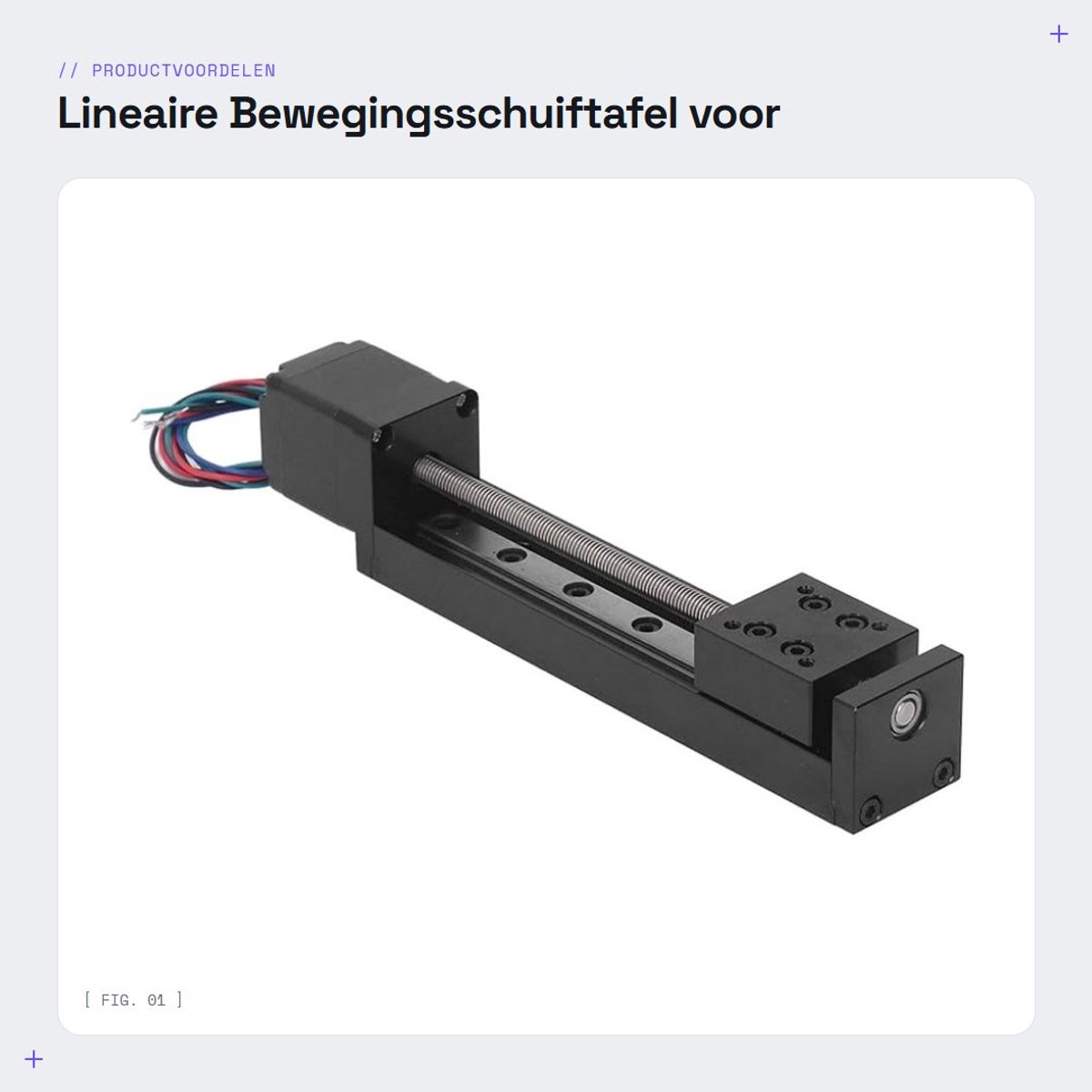 Dailygoods- Schuiftafel 100 mm slag - Lineaire Bewegingsschuiftafel - Metalen Structuur - Hoge Stabiliteit - CNC/3D-printer Toepassing - Hoge Positioneringsnauwkeurigheid - Lineaire Tafel