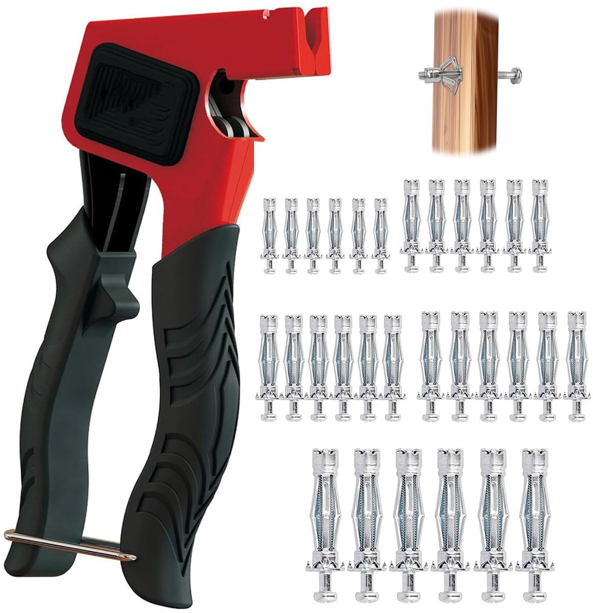 Dailygoods- Montagetang voor hollewandpluggen - Metalen Pluggen - Schroeven Set - Gipsplaat Bevestiging - Innovatief Ontwerp - Koolstofstaal