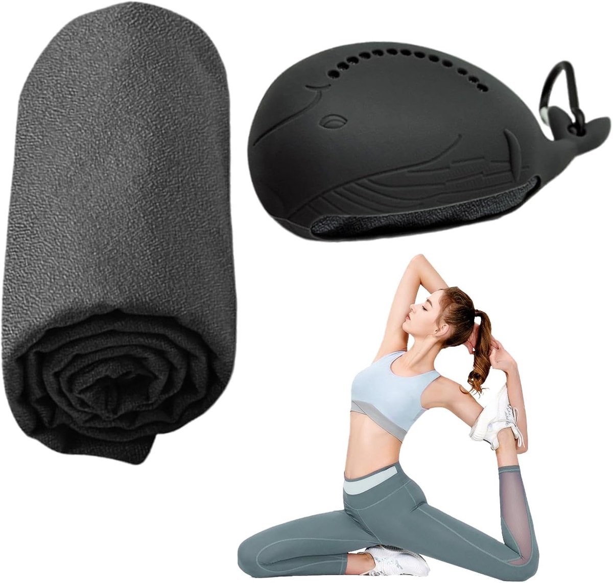 Thijox - Sneldrogende Handdoek | Ademende Koelhanddoek | Draagbare Sporthanddoek voor Kamperen, Backpacken, Wandelen, Fitness - Zacht en Compact