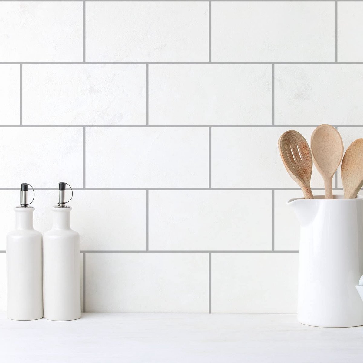 Dailygoods- Tegelstickers 54 Stuks - Zelfklevende Wanddecoratie - Tegelstickers Keuken - Tegelstickers Badkamer - Decoratie - Eenvoudig Aanbrengen