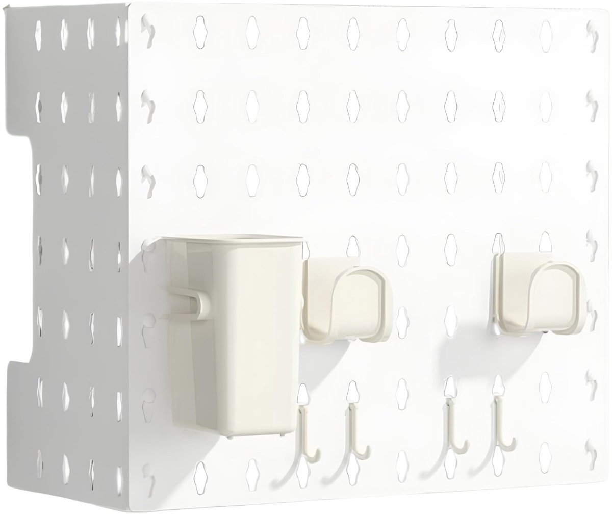 Dailygoods- Gasboiler Afschermingsafdekking - Stevig Opbergrek - Pegboard Ontwerp - Georganiseerde Wandbediening - Metalen Gereedschapsopslag - Eenvoudige Installatie