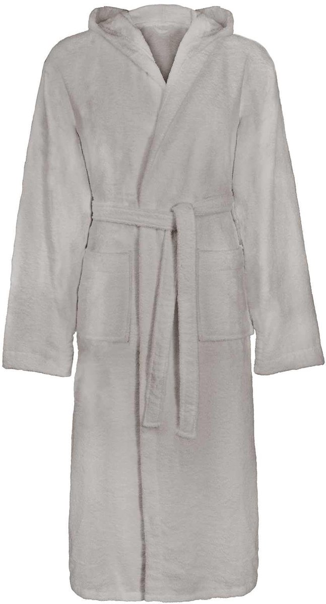 Dailygoods - Moderne Katoenen Badjas Grijs M - Unisex Wintercomfort