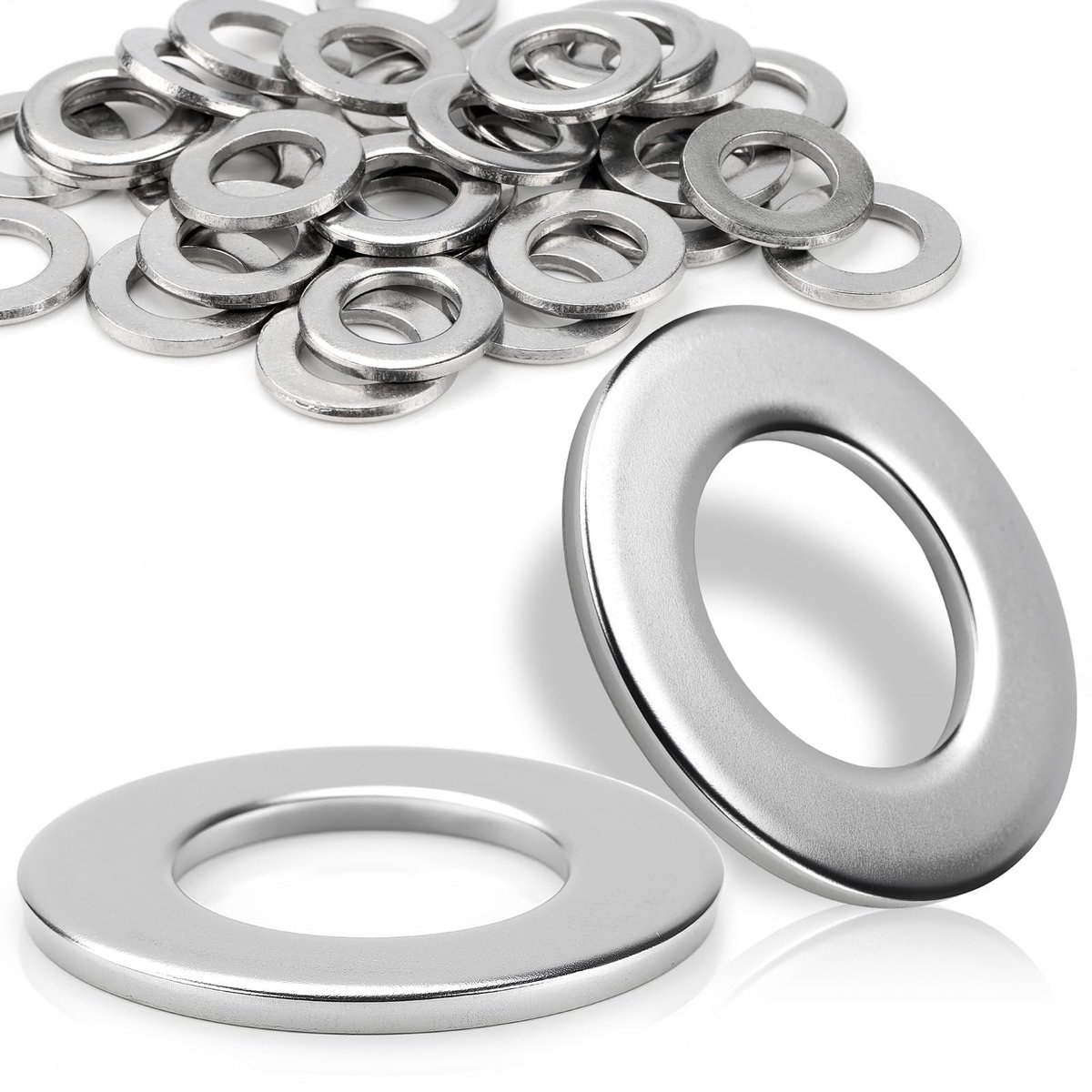 Dailygoods - Mbsomnus 60 stuks sluitringen M4 platte sluitringen DIN125 sluitringen roestvrij staal 304 metalen ringen voor schroeven moeren schroefdraadstang