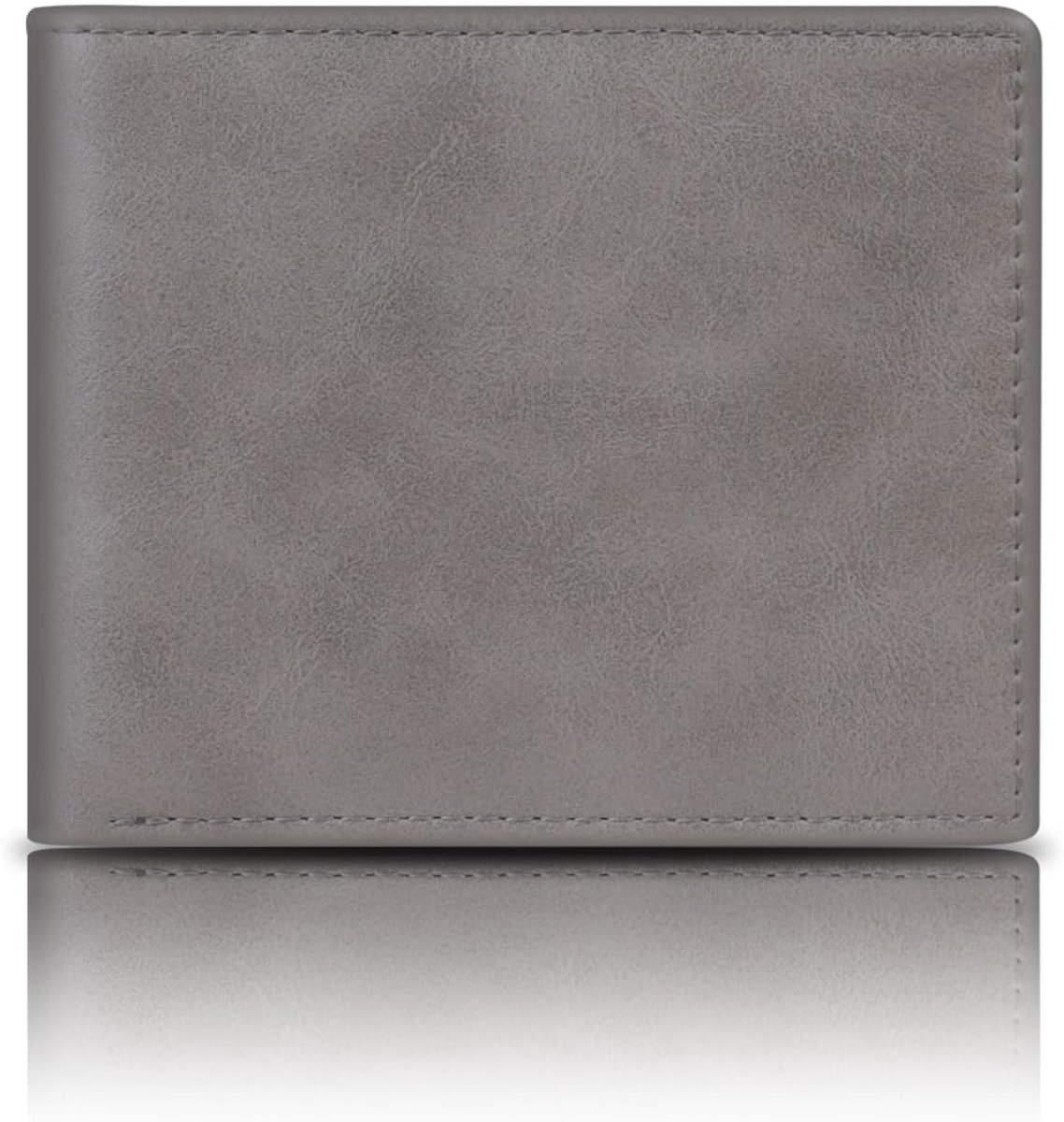 Thijox - Bifold Portemonnees voor Mannen, RFID-Blokkerende Minimalistische PU-Leren Portemonnee, Slanke en Lichte Portemonnee voor Werk en Winkelen