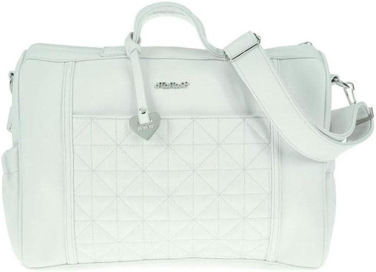 Gewatteerde Reistas - Babytas Tote - Mama en Baby - Eco-chic Design - 40 x 15 x 30 cm - Lichtblauw