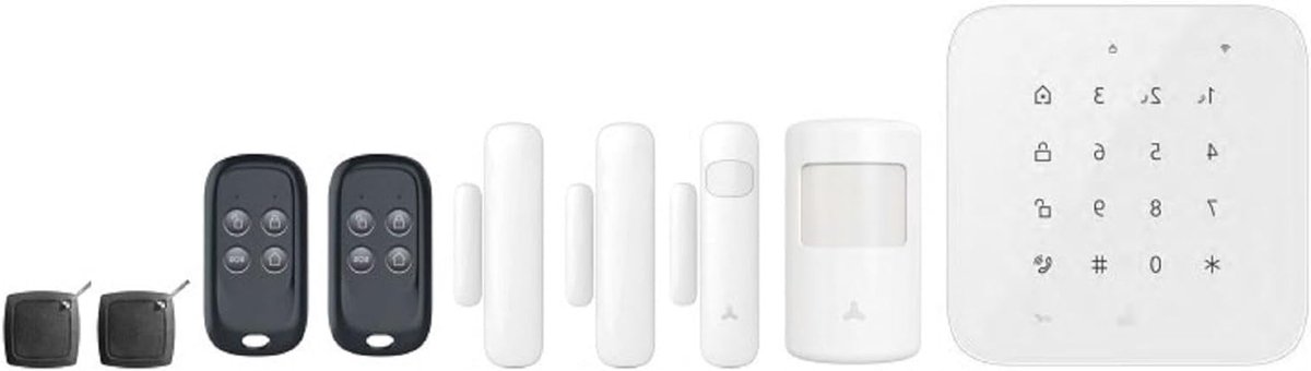 Draadloos alarmsysteem met 4G en WLAN voor thuisbeveiliging