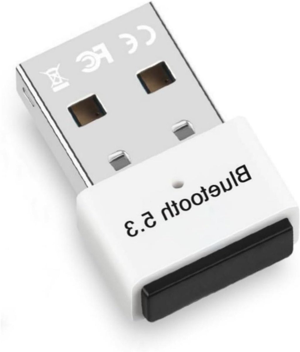 Bluetooth Dongle - USB Adapter - Draadloze Verbinding - Bluetooth 5.3 - 100 meter bereik - Zwart