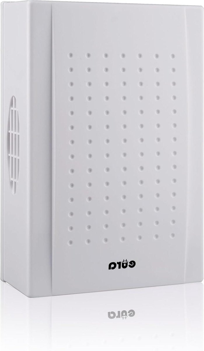 Deurbel Dubbele Klank - Gong Bel - Bezoekers Melden - Elektromechanisch Geluid - 14.5 x 9.5 cm - Wit