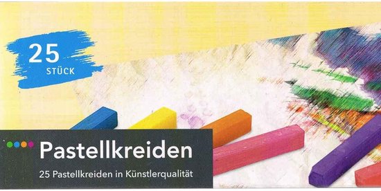 Pastelkrijt set - Tekenkrijtjes voor kunstenaars - Artistiek creëren - Hoge kleurverzadiging - 25 stuks - Meerkleurig — afbeelding 2