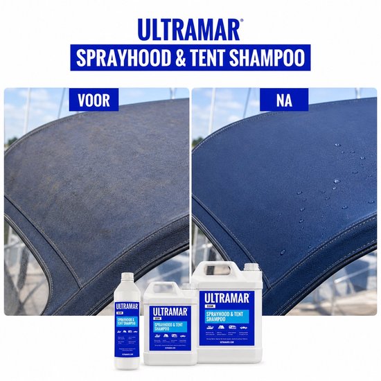 Ultramar - Sprayhood & Tent Shampoo 2,5 L - Reiniger voor Bootkap, Tent, Cabriodak, Zonnescherm - Bootonderhoud - Schoonmaakmiddel van Ultramar — afbeelding 5