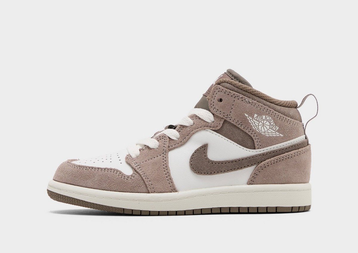 Jordan 1 Mid Grijs
