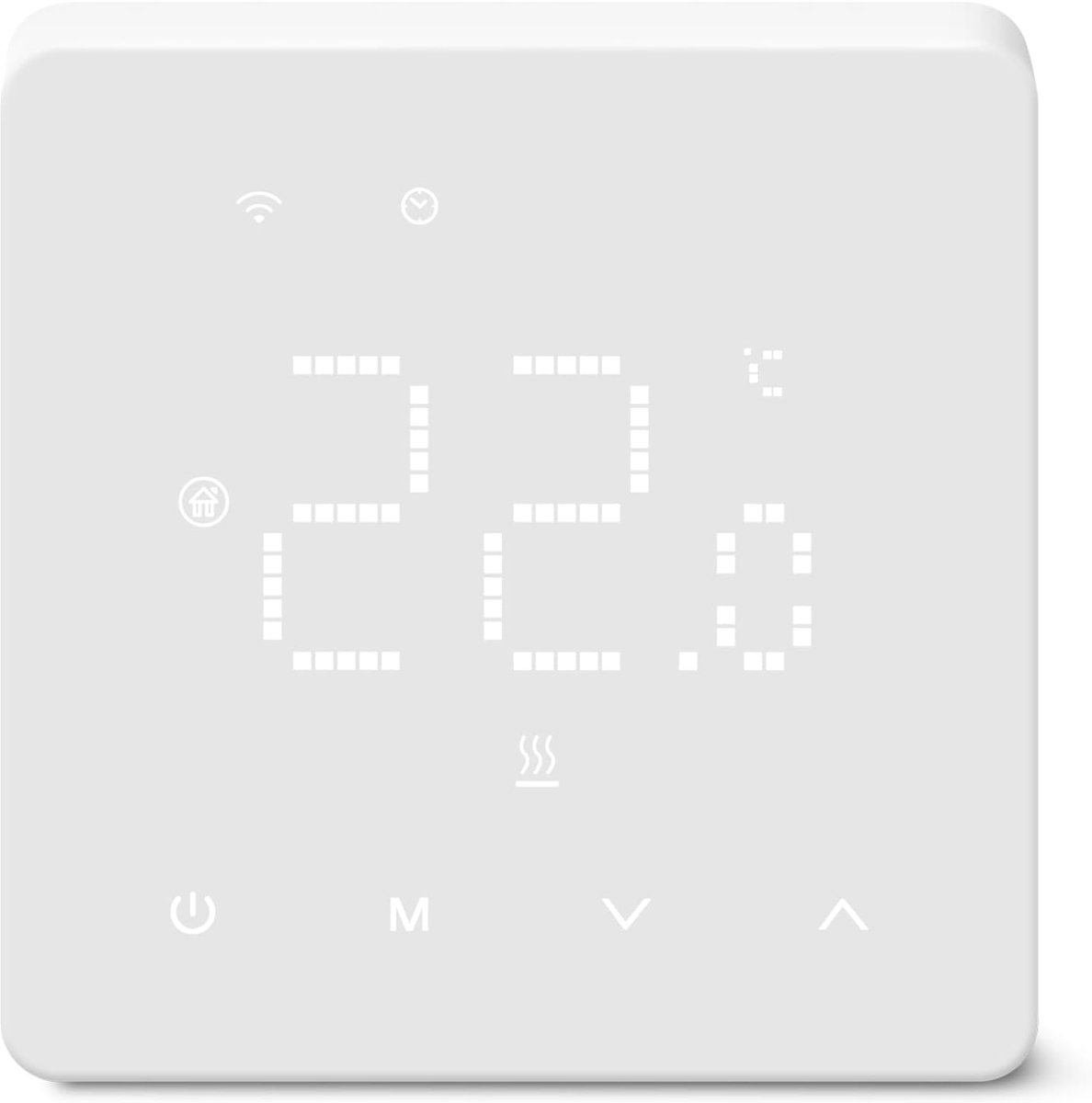 SnelShoppen - Slimme Wifi Thermostaat voor Ketelverwarming, Programmeerbare Kamerthermostaat, Compatibel met Tuya APP & Smart Life, Energiezuinig en C