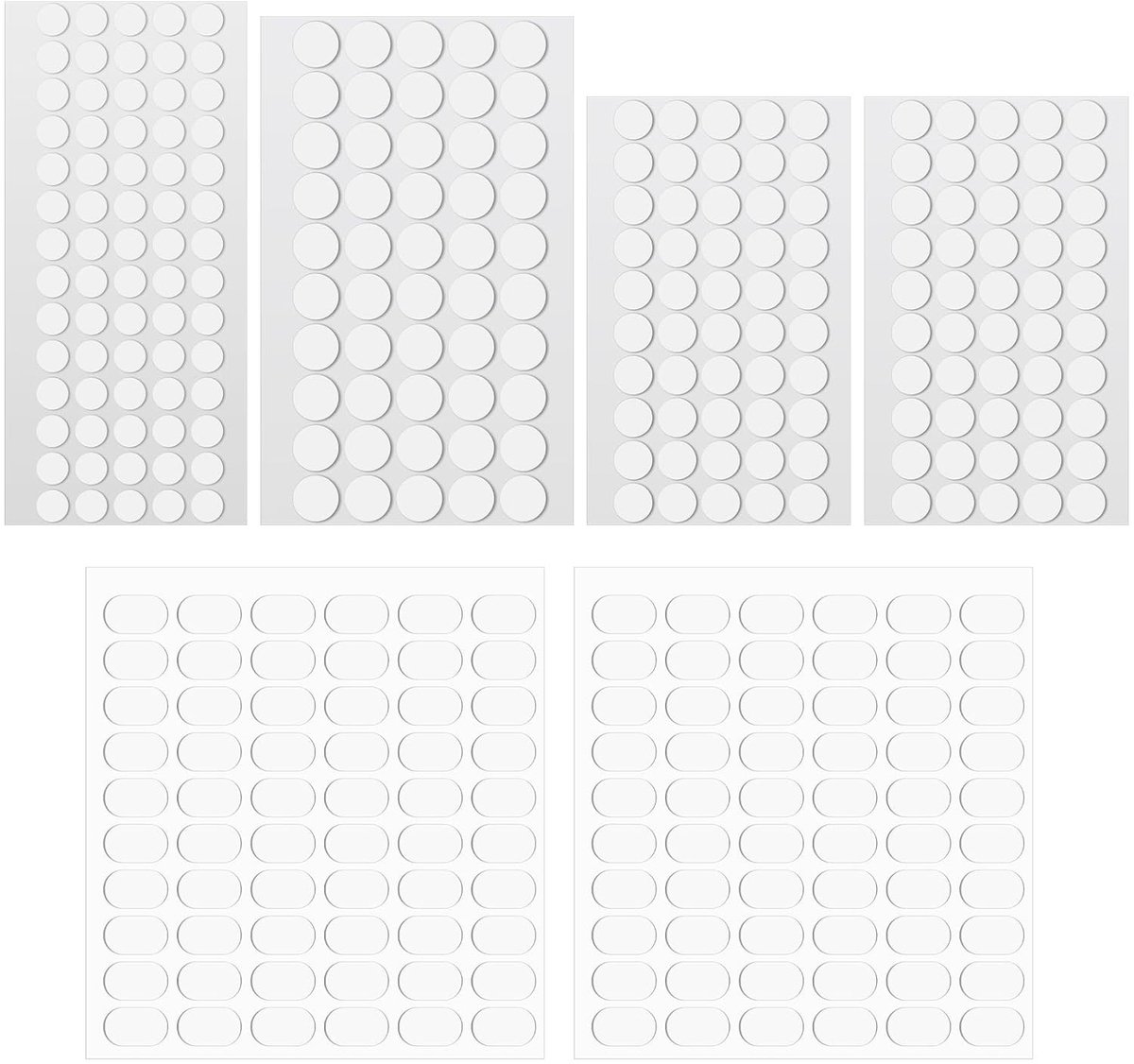 Zijde Plakband, Sterke Dubbelzijdige Tape 340 Stuks, Transparante Zelfklevende Dots voor Muren, Ideaal voor Foto's, Knutselen en Feestdecoraties