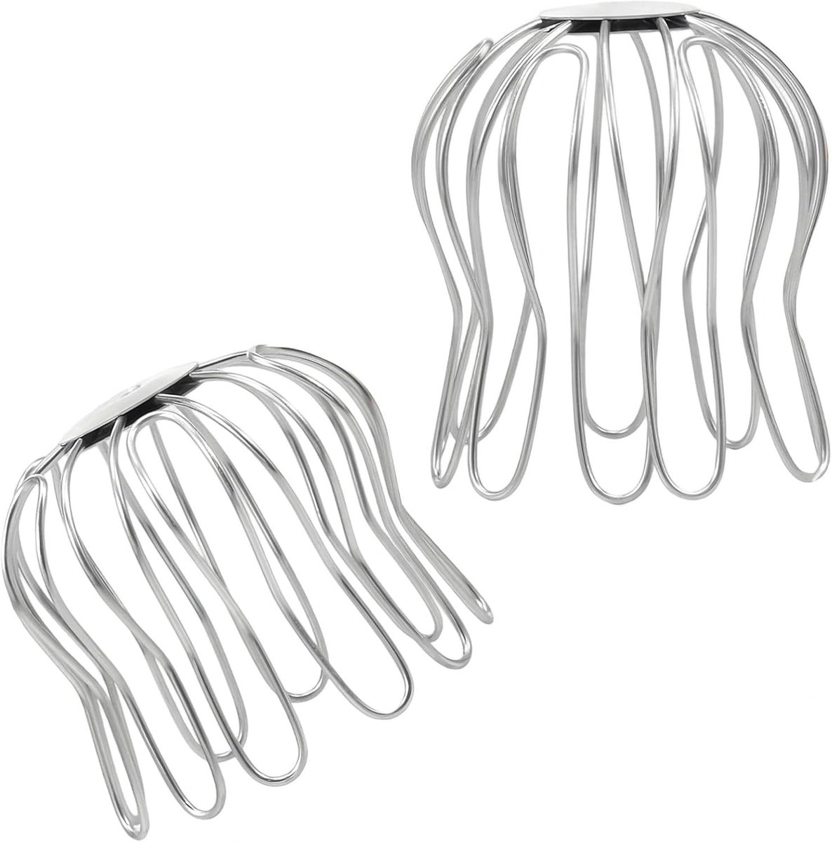 Set van 2 Regenafvoeren met Bladbescherming voor Dakgoten - Verstelbare Bereik 75-85 mm en 90-100 mm, Ideaal voor Tuin, Patio en Daken