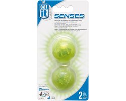 Thijox - Cat It CA Design Senses Verlichte Bal - 2 Stuks - Interactief Speelgoed voor Katten - Verlicht en Stimulerend - Perfect voor Binnen en Buiten