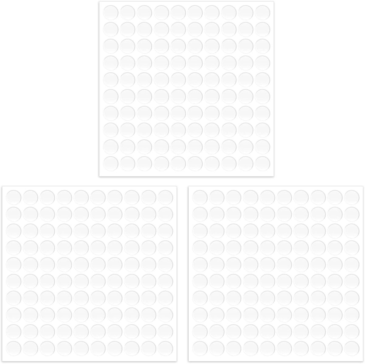 300 Stuks Dubbelzijdige Plakpunten - Sterke Hechting voor Plastic, Glas, Hout en Keramiek (10mm Diameter)