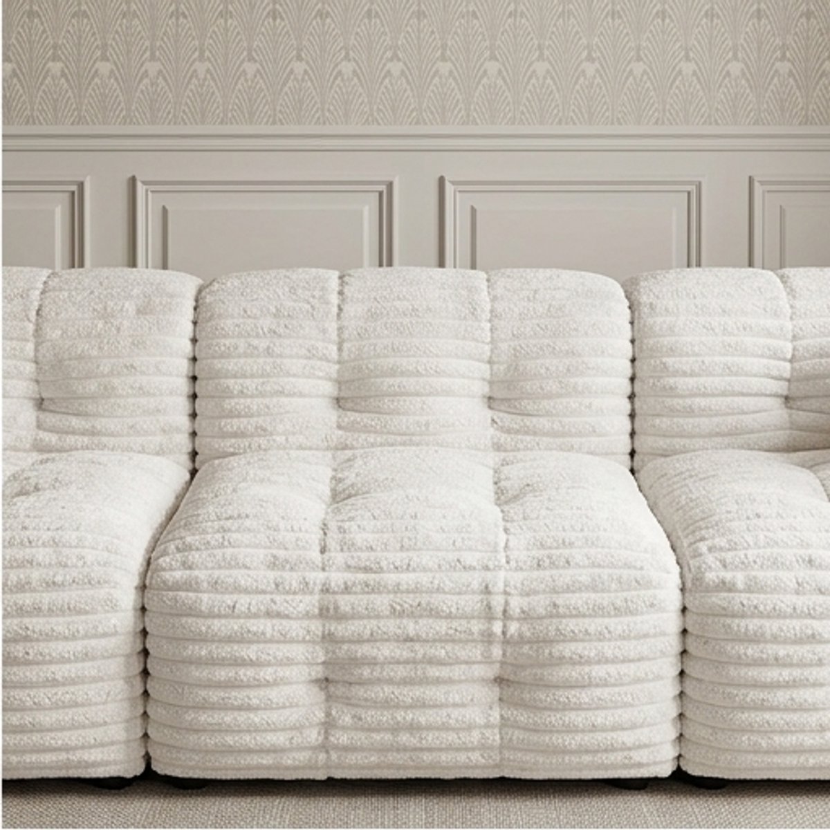 e Luxe Modulaire 3-Zits Bank - Wit - Novihome