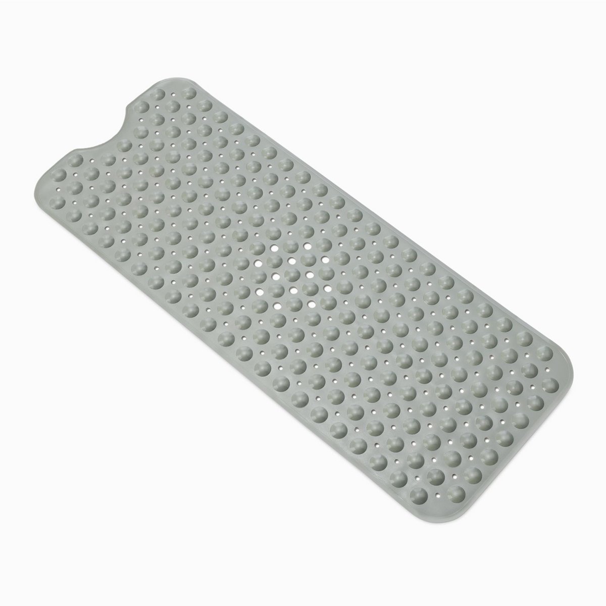 Namajunas - Antislipmat douche - Douchemat met zuignappen- Grijs - 100*40cm - Schimmelbestendig - Wasbaar - Voor bad en douche - Antislipmat - antislipmat waterdoorlatend - Veilig en Stevig
