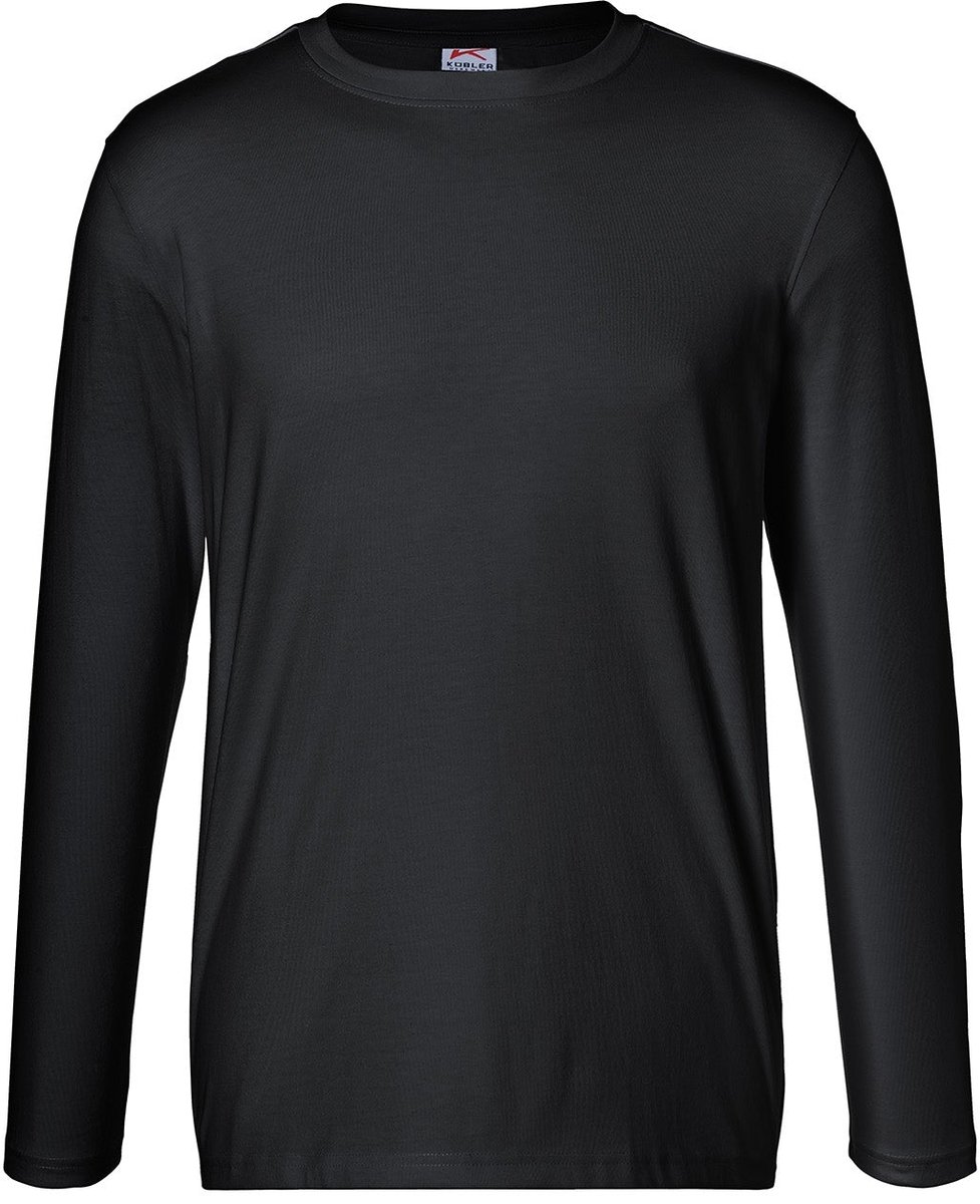 KUBLER 50256240 Lange mouw Werk T-shirt HEREN Zwart - Krasvrij - OEKO TEX - 190 g/m²