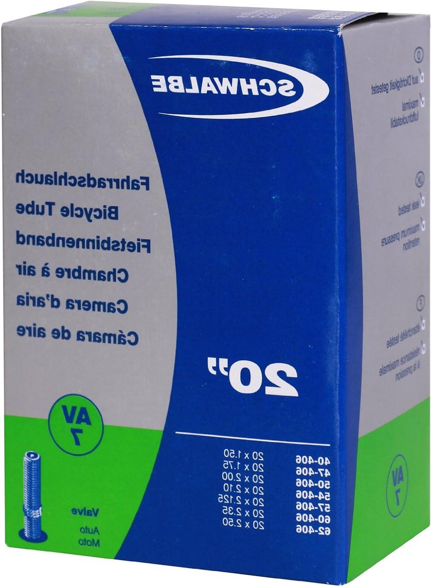 Binnenband Fiets - Reserveband Ventilatie - Fietsen Onderhoud - Autoventiel - 20 Inch - Zwart