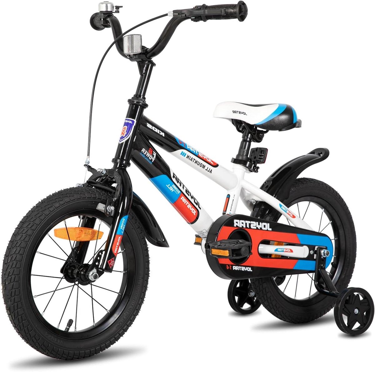 Kinderfiets sfiets sfiets Leren Fietsen Dubbel Remsysteem 14 Inch Wit