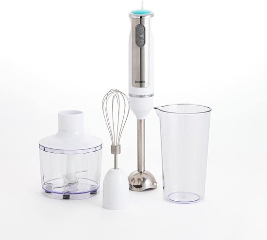 Krachtige Staafmixer Set 600W Wit met Diverse Accessoires voor Keukenwerk — afbeelding 3