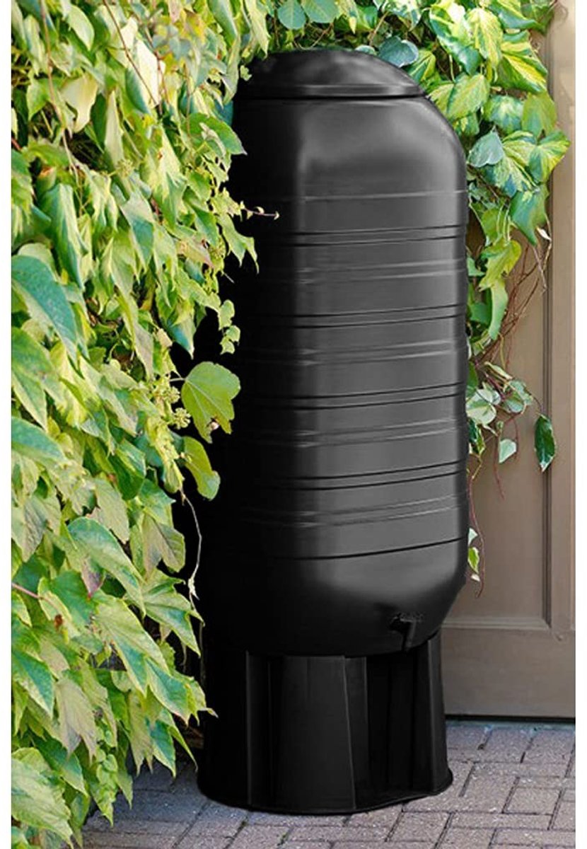Inovra- Regenton 250 Liter - Kunststof - Inclusief Standaard/Kraan/Vulautomaat - UV-bestendig - Eenvoudig te Reinigen - Discreet Ontwerp - Waterton