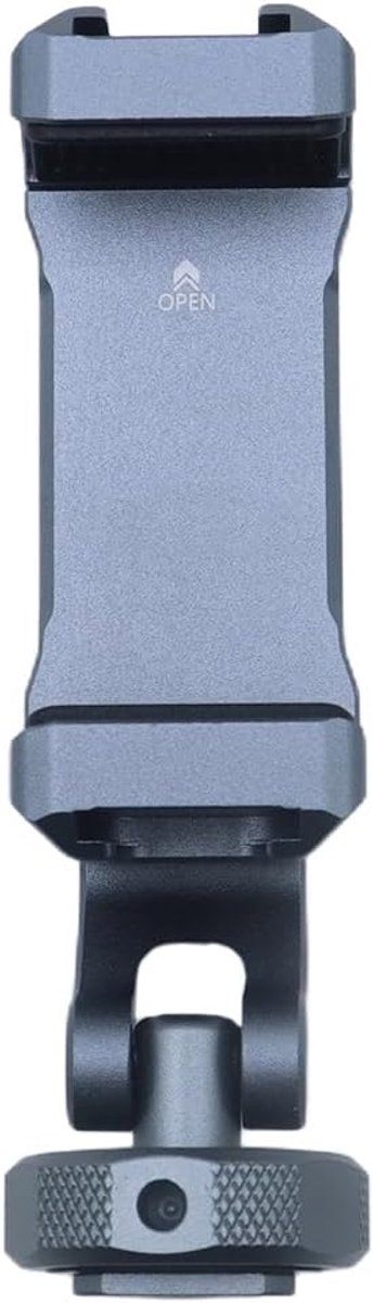 Thijox - Ubric PH-18 Mobiele Telefoonhouder - 360° Draaibaar Statief-Adapter met 2 Cold Shoe en 1/4 inch Schroefgat - Universele Smartphone Houder voo