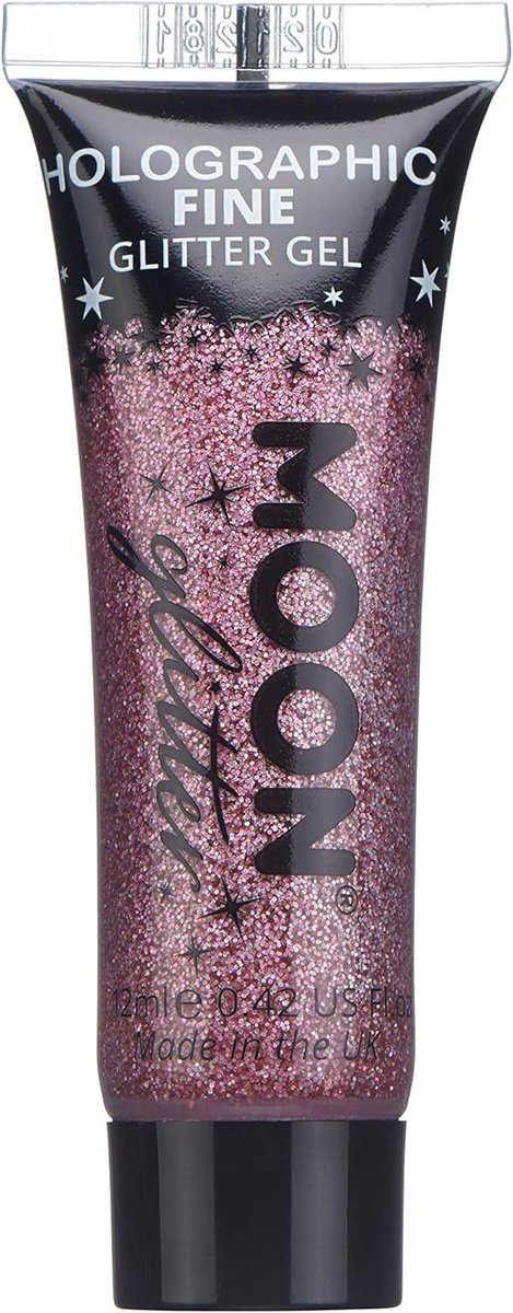 Thijox - Glitter Holografische Glittergel 12 ml Roze - Professionele Nail Art, Feest Make-up, Kids Knutselen, Glitter Effect voor Alle Occasies
