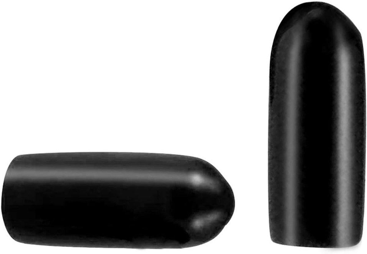 10 Stuks Rubber Einddoppen 8mm ID PVC Ronde Buizen Beschermers voor Schroefdraad en Bouten Zwart