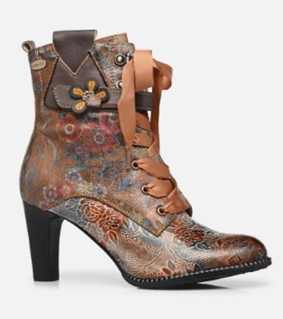Laura Vita Dames Enkellaars Alcbaneo 141 Gris | Multicolour | Maat: 37