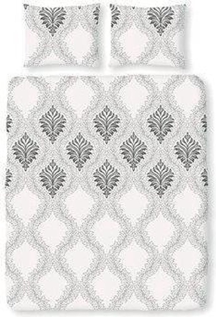 Romanette Pushkin dekbedovertrek - Grijs - 1-persoons (140x200/220 cm + 1 sloop)