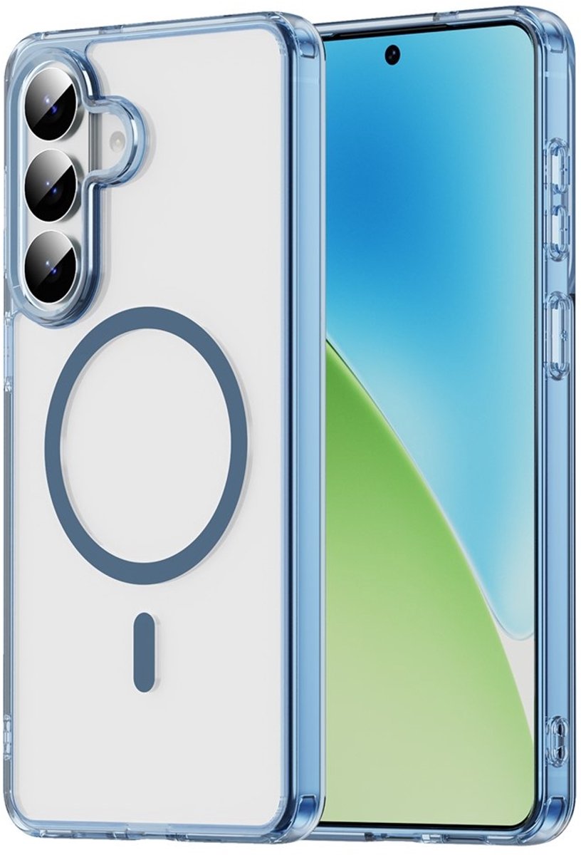 Coverup Hoesje - Geschikt voor Samsung Galaxy S26 Plus Hoesje - Coverup Clear TPU Back Cover - MagSafe Compatible - Blauw