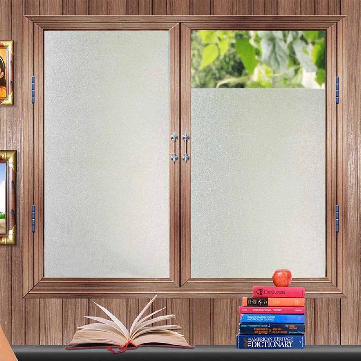 Frosted glasfolie voor ramen en deuren - Opaque privacy film voor badkamers, douchecabines
