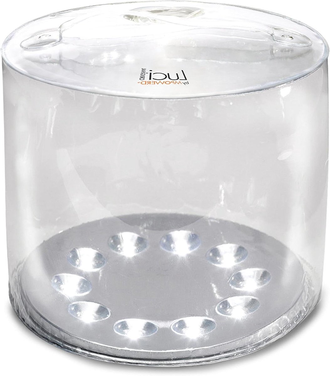 Solar Lamp - Opvouwbare Lamp - Buitenverlichting - Zonne-energie - Rond - Wit