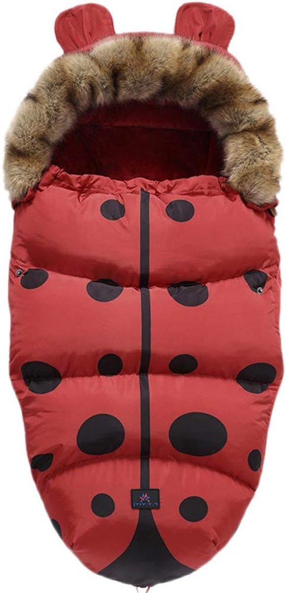 Kinderwagen Voetenzak - Baby Slaapzak - Warm Buiten - Waterdicht Winddicht - 100 cm - Zwart