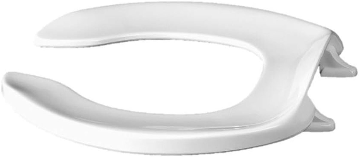 Toiletzitting Kunststof - Ronde Deksel - Zindelijkheidstraining - Open Voorkant - 41 cm - Zwart