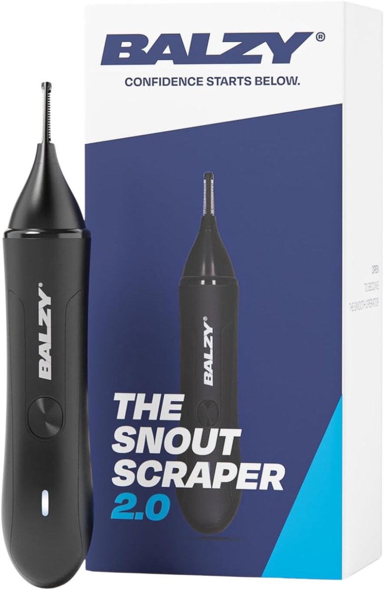 Thijox - SnoutScraper® 2.0 Neustrimmer voor Mannen - Pijnloze Neus & Oortrimmer met 9000 RPM Motor - USB-C Oplaadbaar, Waterdicht, Roestvrij Staal, Co